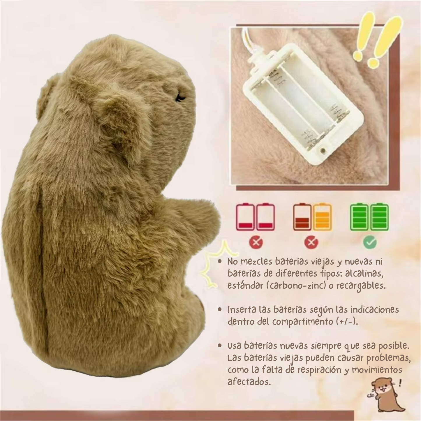 Peluche de Capibara Antiestrés